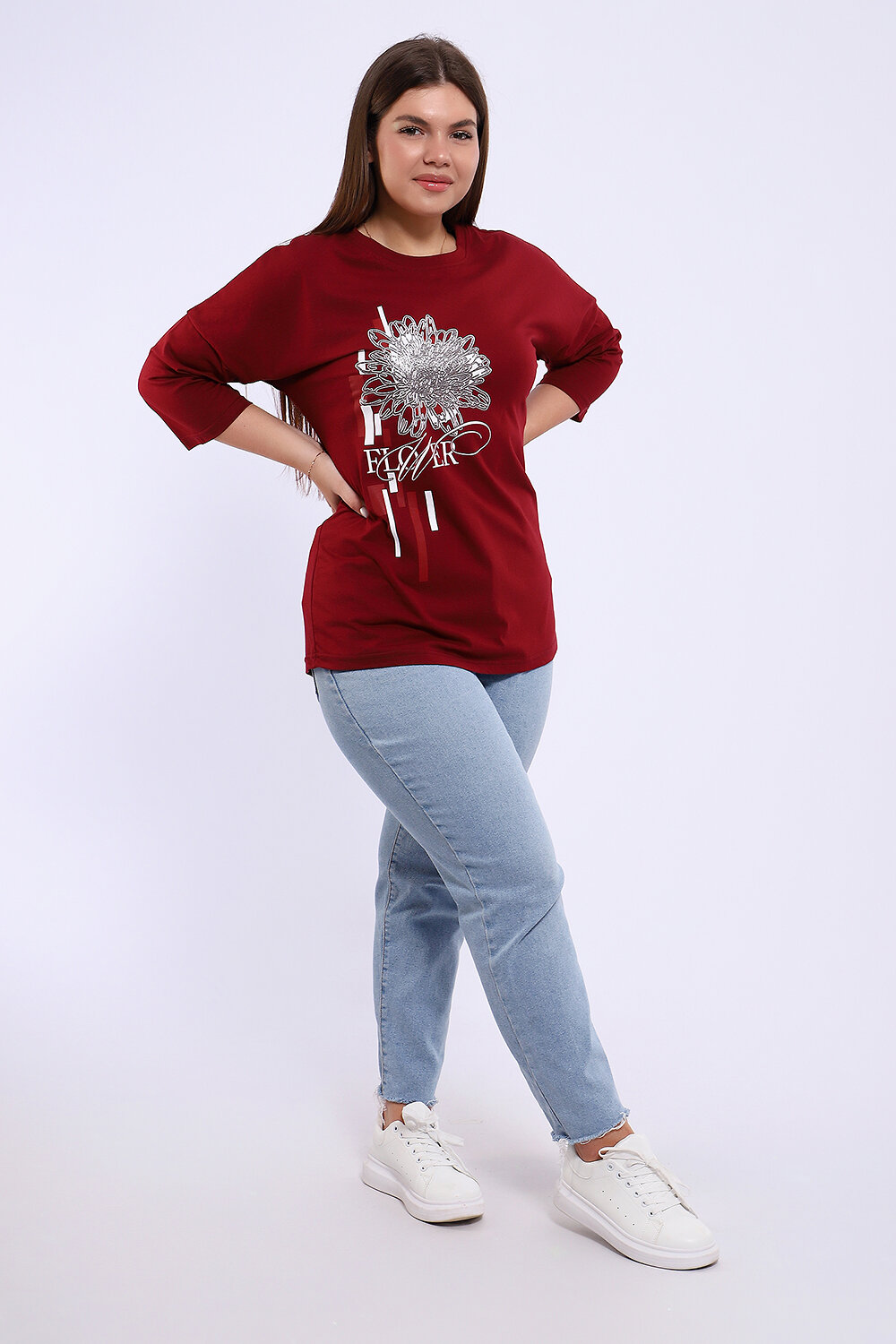 Натали Туника 581936 80044 бордовый