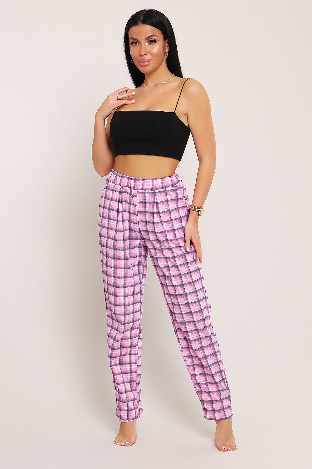 Натали Брюки 581944 80042 клетка