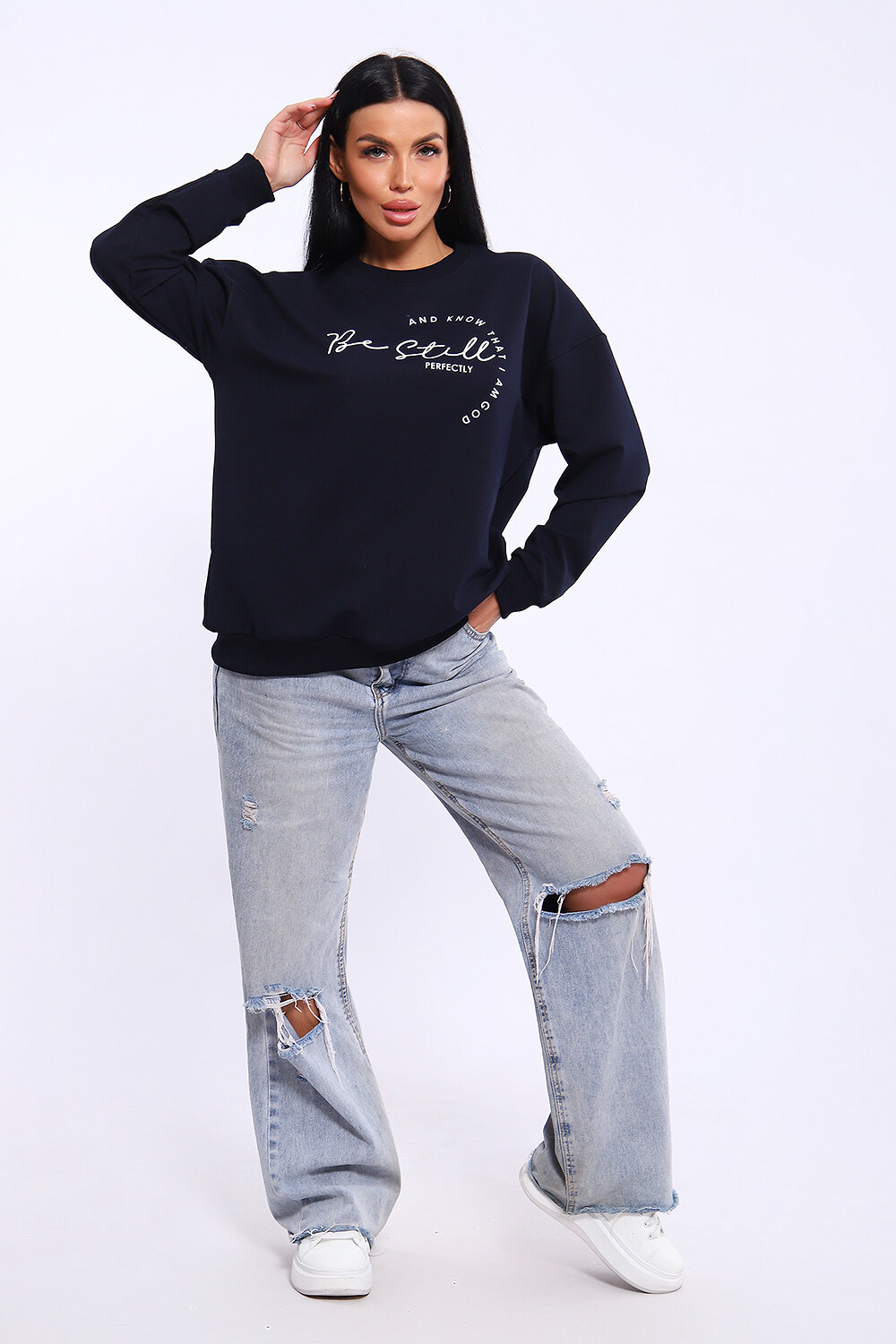 Натали Свитшот 581959 80039 темно-синий