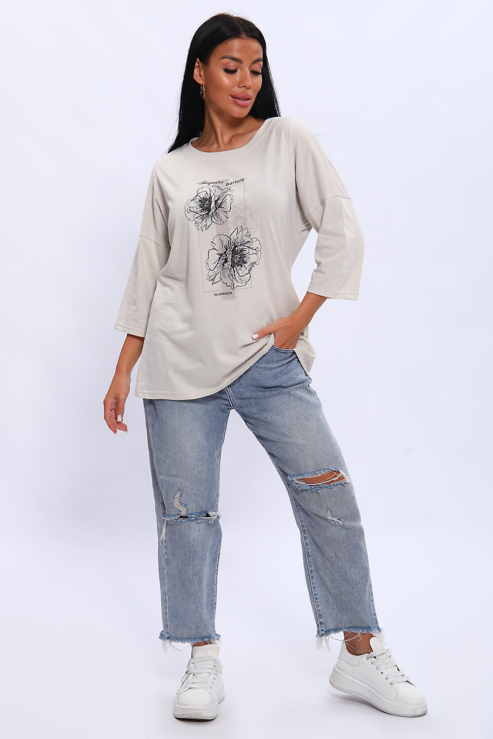 Натали Туника 581963 80038 нежно-оливковый