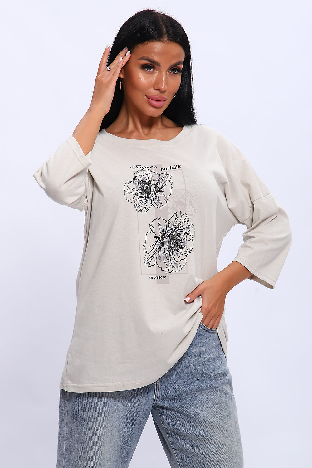 Натали Туника 581963 80038 нежно-оливковый