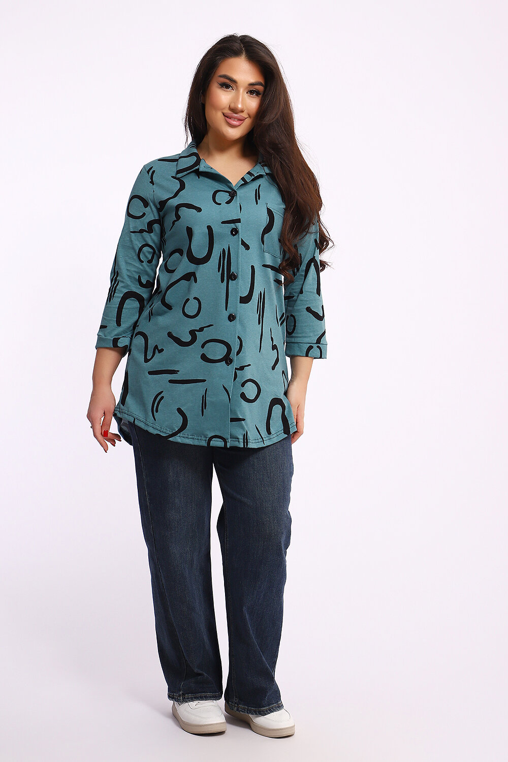 Натали Туника 581986 24231 тёмно-зелёный