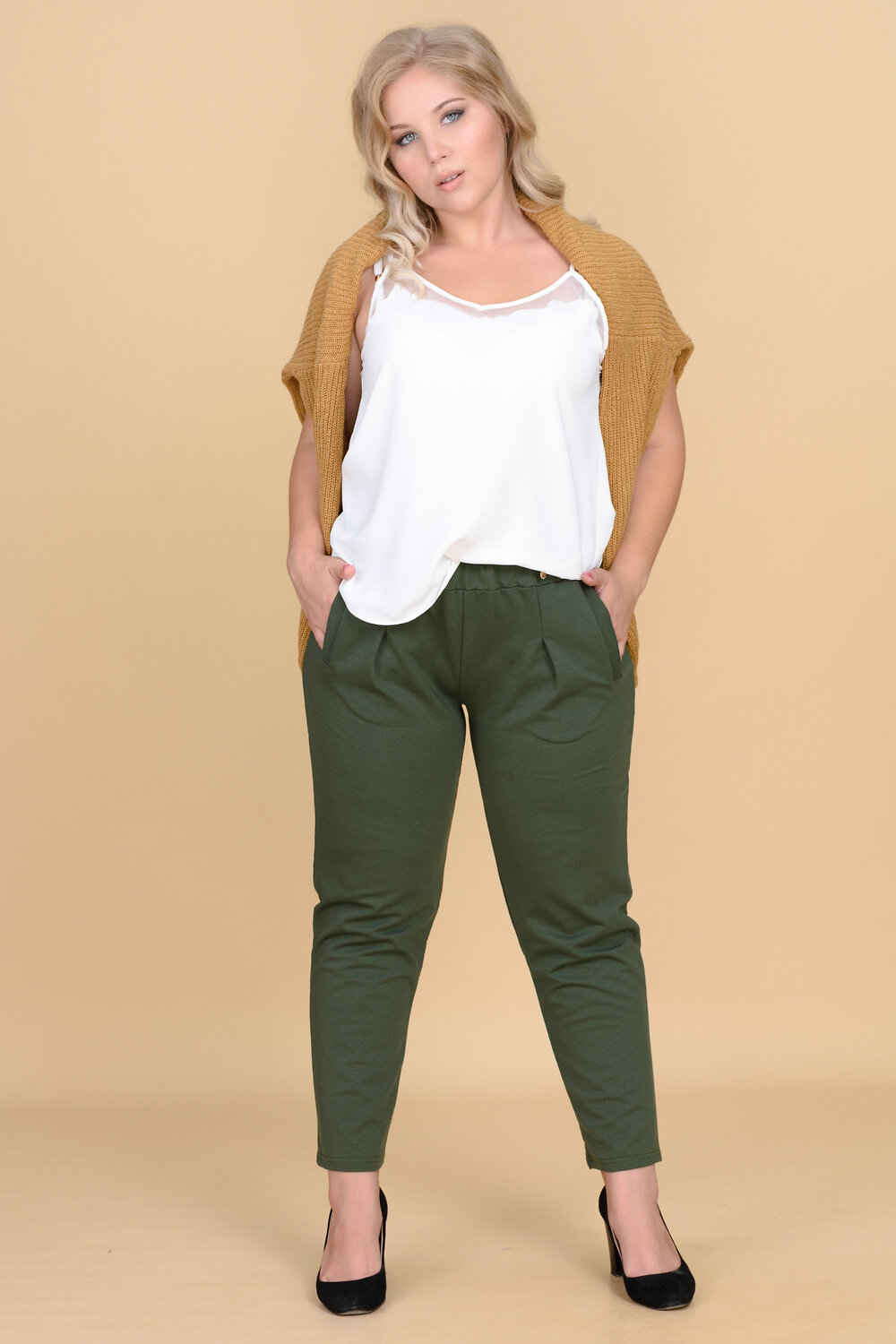 Натали Брюки 581989 4475 хаки