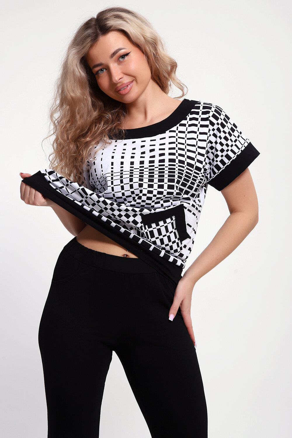 Натали Костюм 581993 Костюм Телец бело-черный