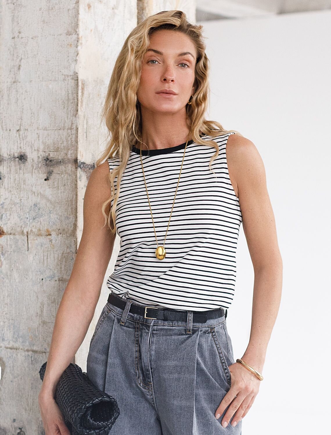 VILATTE Топ 581996 D43.236 бело-черный