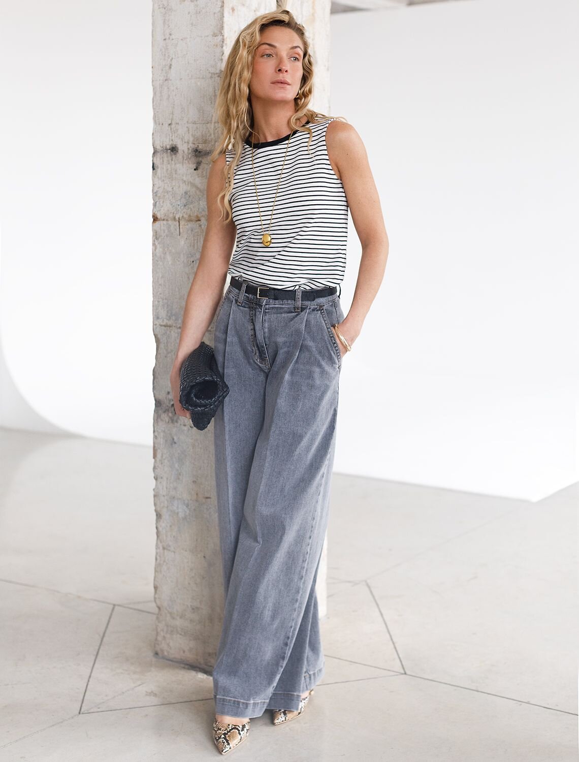 VILATTE Топ 581996 D43.236 бело-черный