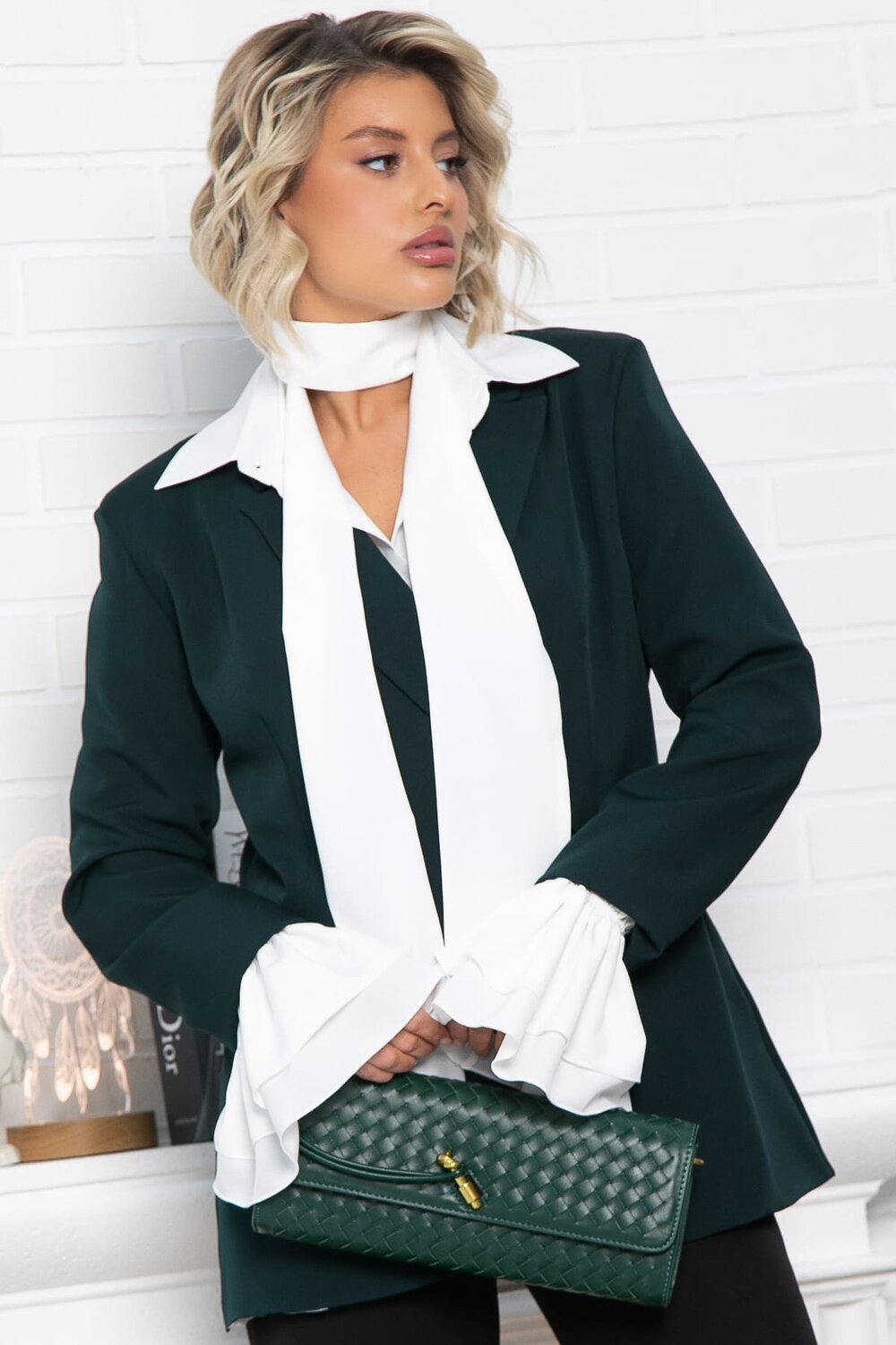 LT Collection Жакет 582020 Б15061-5М зеленый