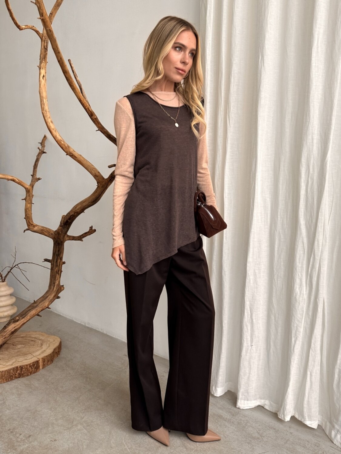 Binita Топ 582029 1233-3 шоколадный