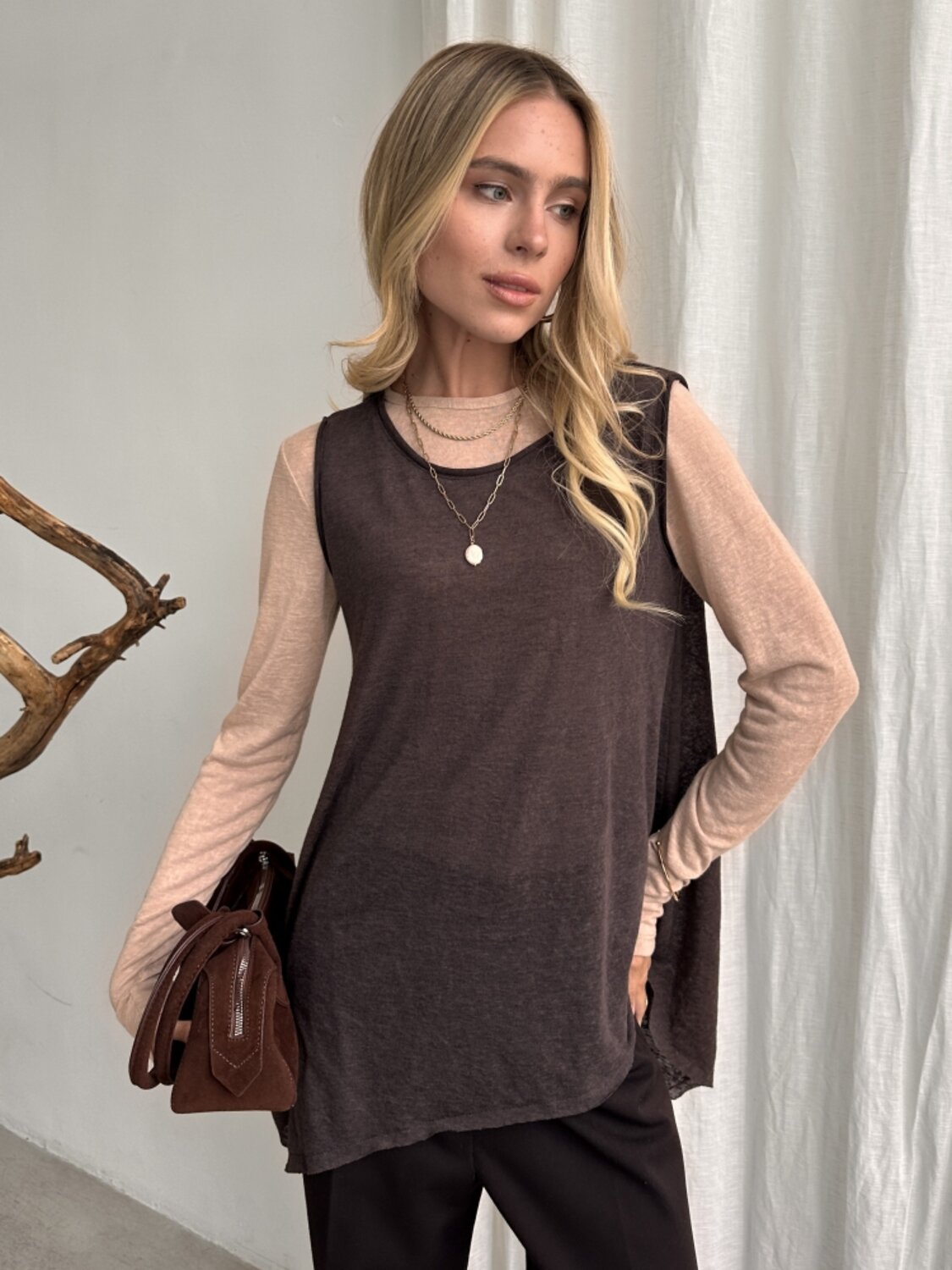 Binita Топ 582029 1233-3 шоколадный