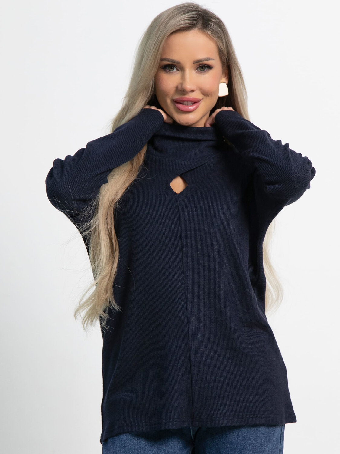 LT Collection Джемпер 582035 Б15158-1М темно-синий