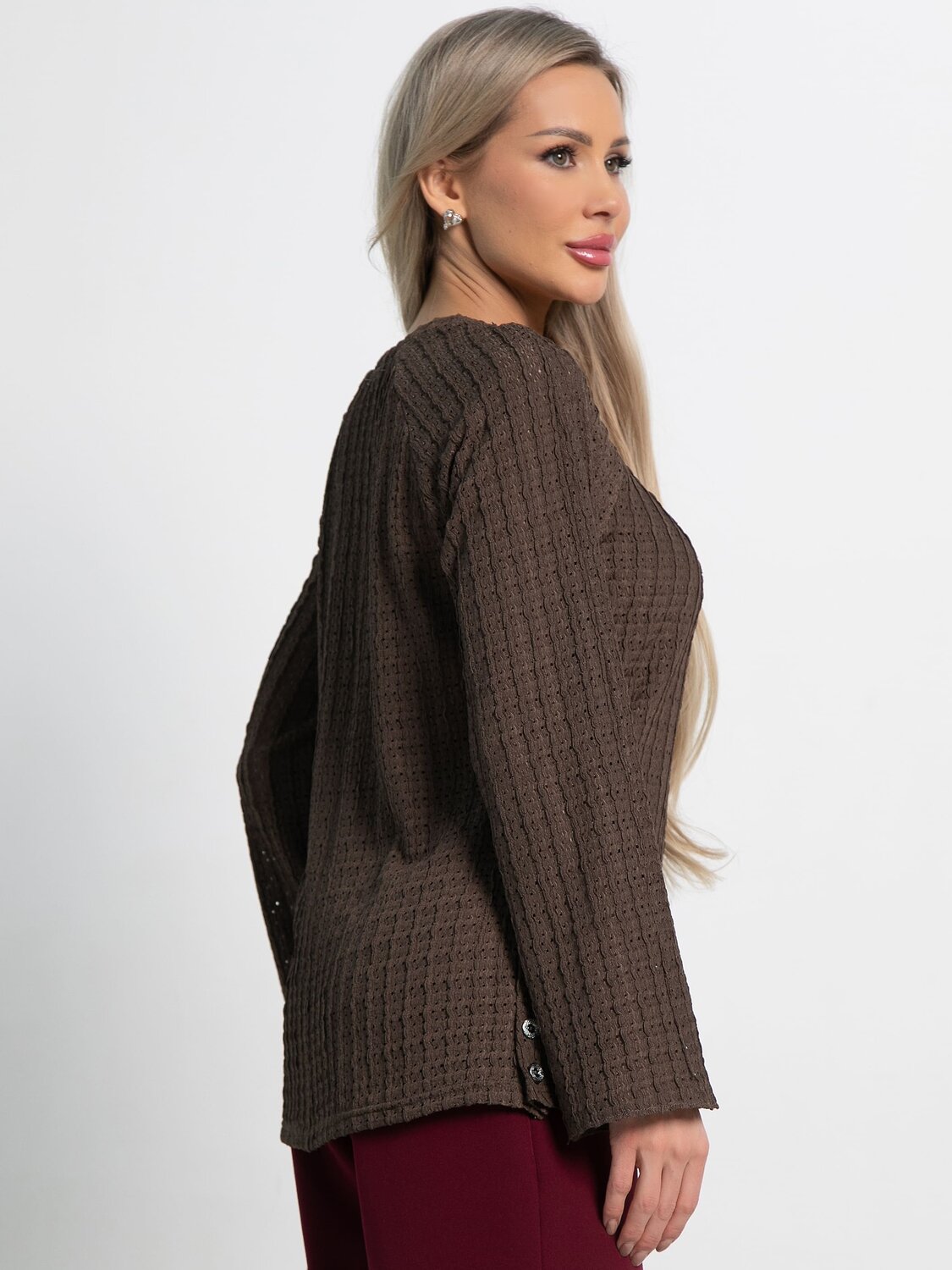 LT Collection Блуза 582039 Б15167-4М коричневый