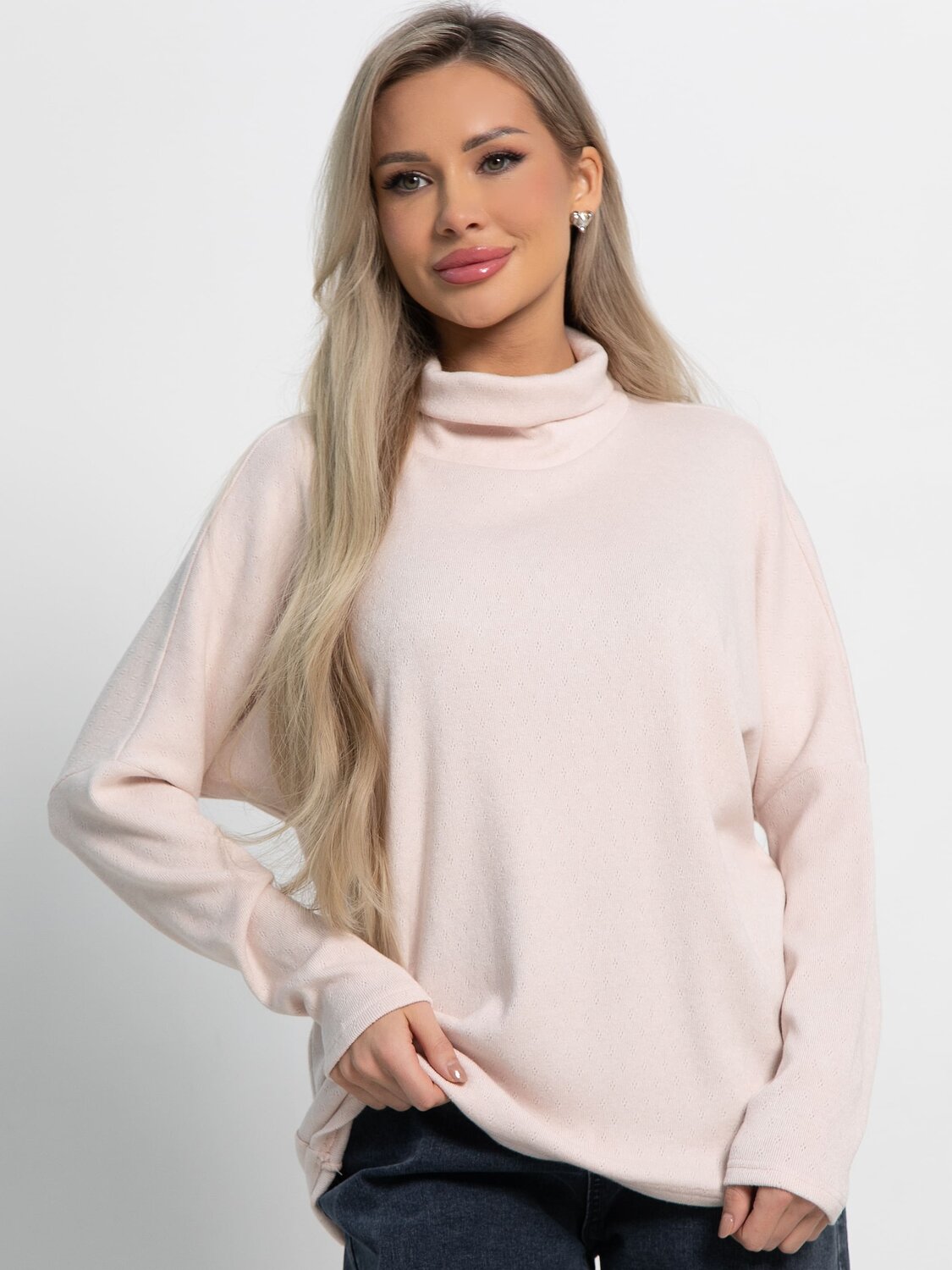 LT Collection Джемпер 582040 Б15163-1М пудровый