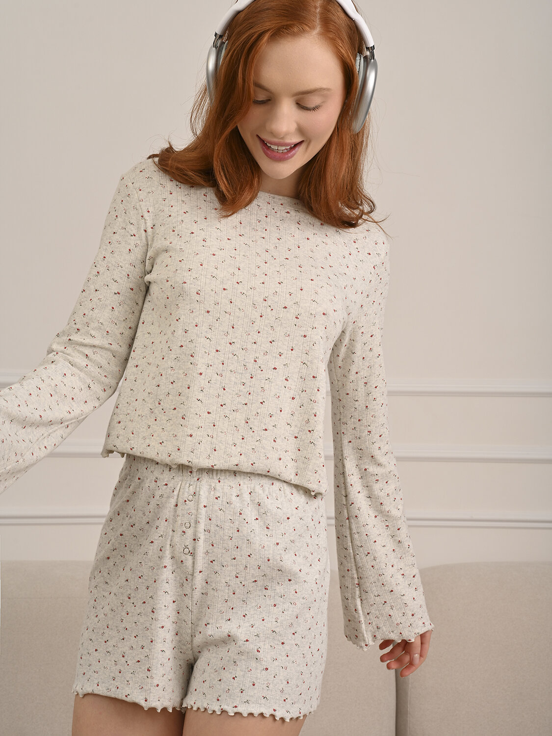 INDEFINI Пижама 582088 5257TQP Серый