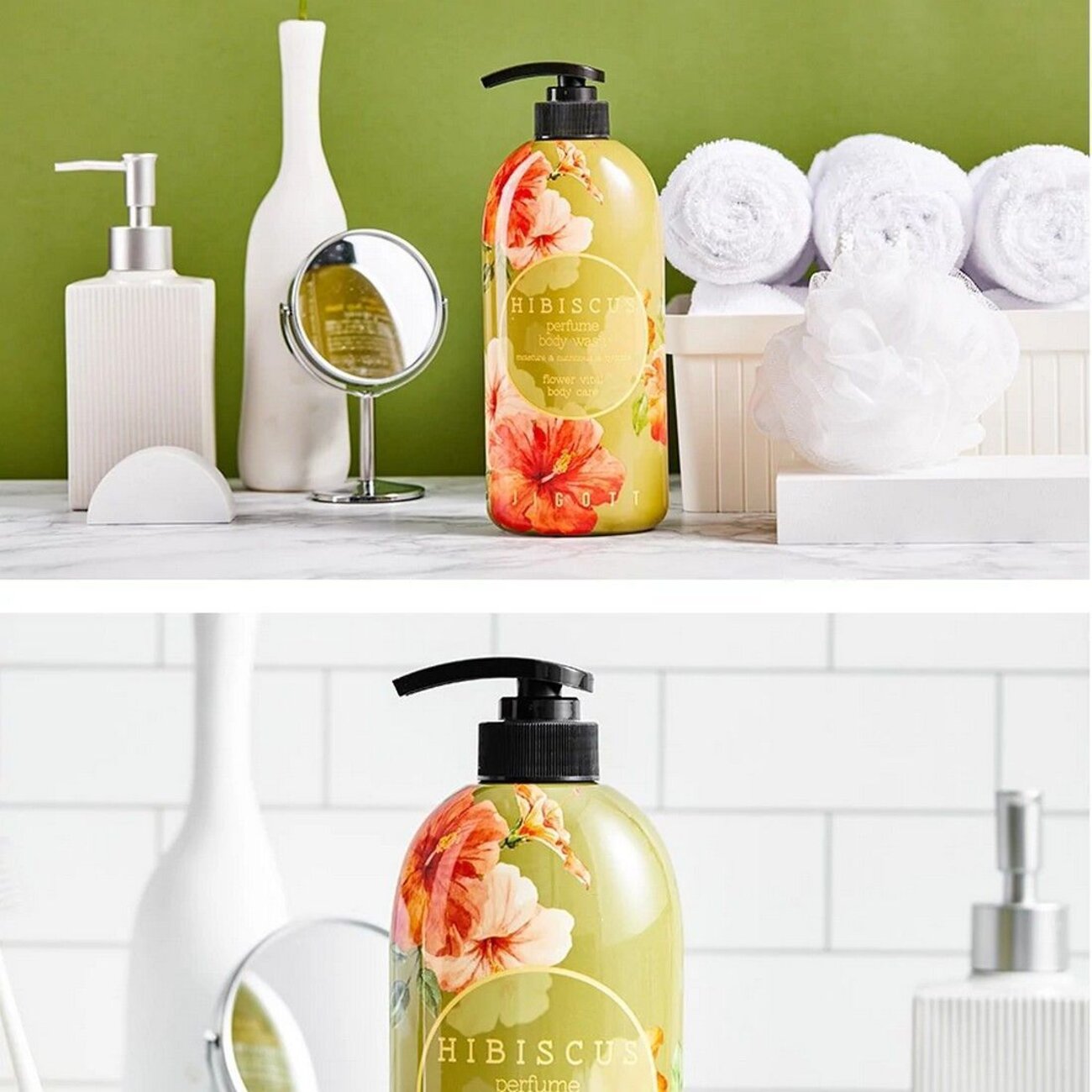 Jigott Парфюмированный гель для душа с экстрактом гибискуса / Hibiscus Perfume Body Wash, 750 мл 582128 19791 