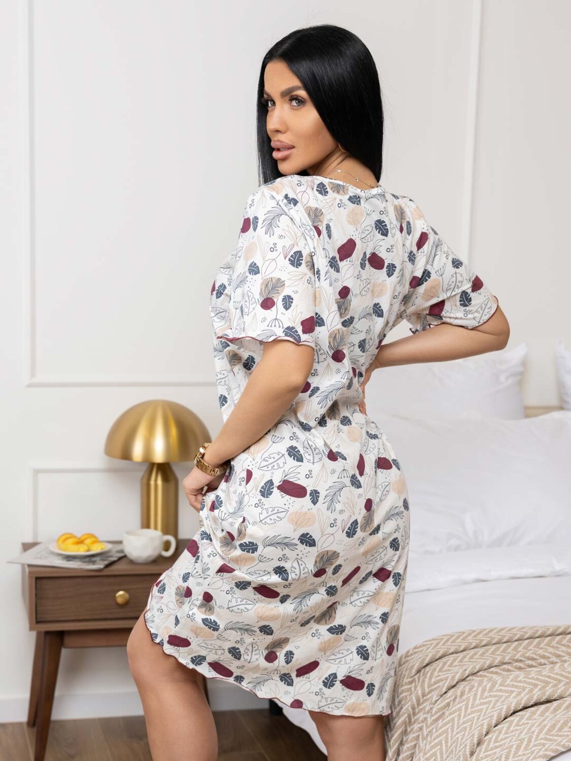 Текс-плюс Сорочка 582137 00-00246873 Молочный,бордовый