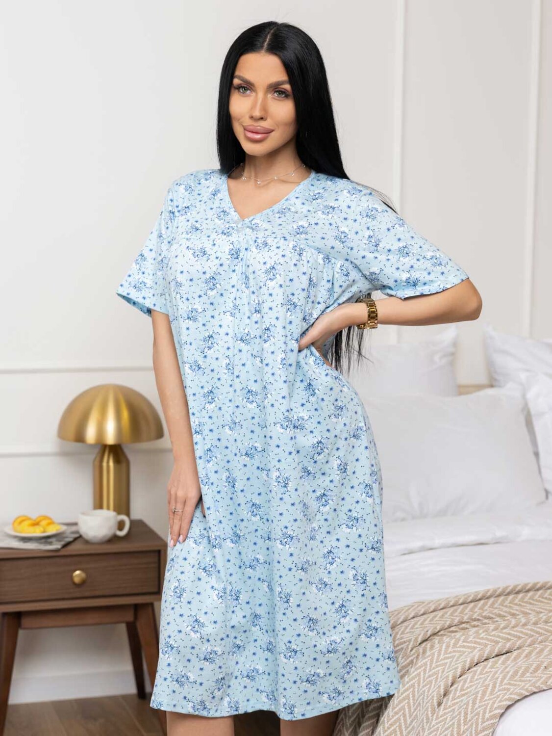 Текс-плюс Сорочка 582138 00-00246692 Голубой