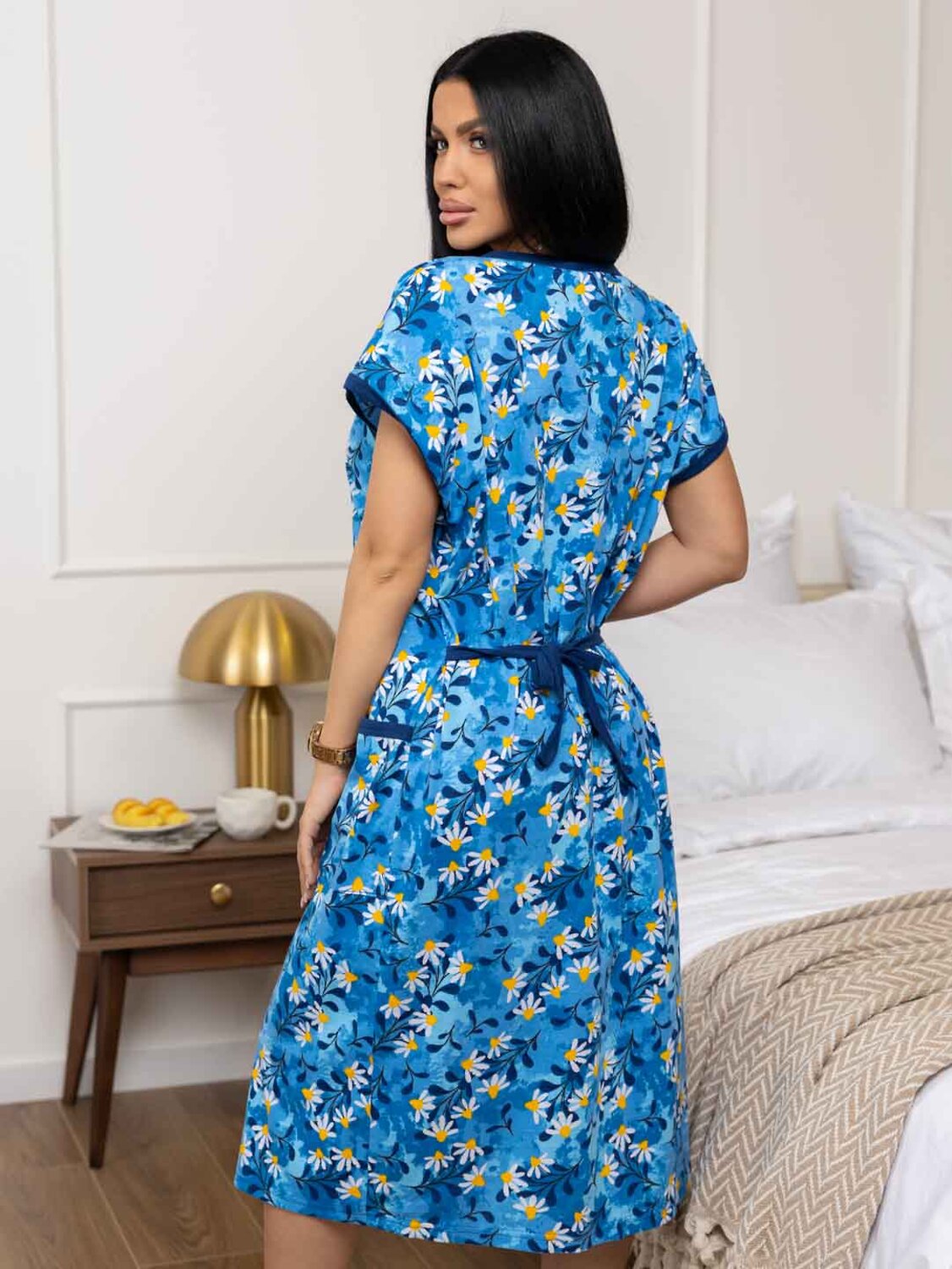 Текс-плюс Халат 582142 00-00246773 Синий,жёлтый