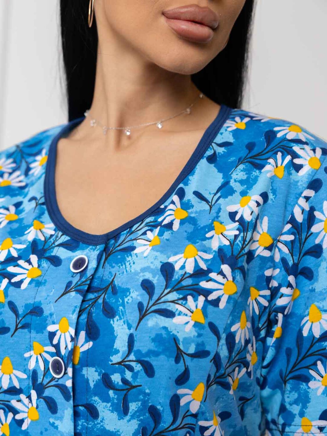 Текс-плюс Халат 582143 00-00246760 Синий,жёлтый