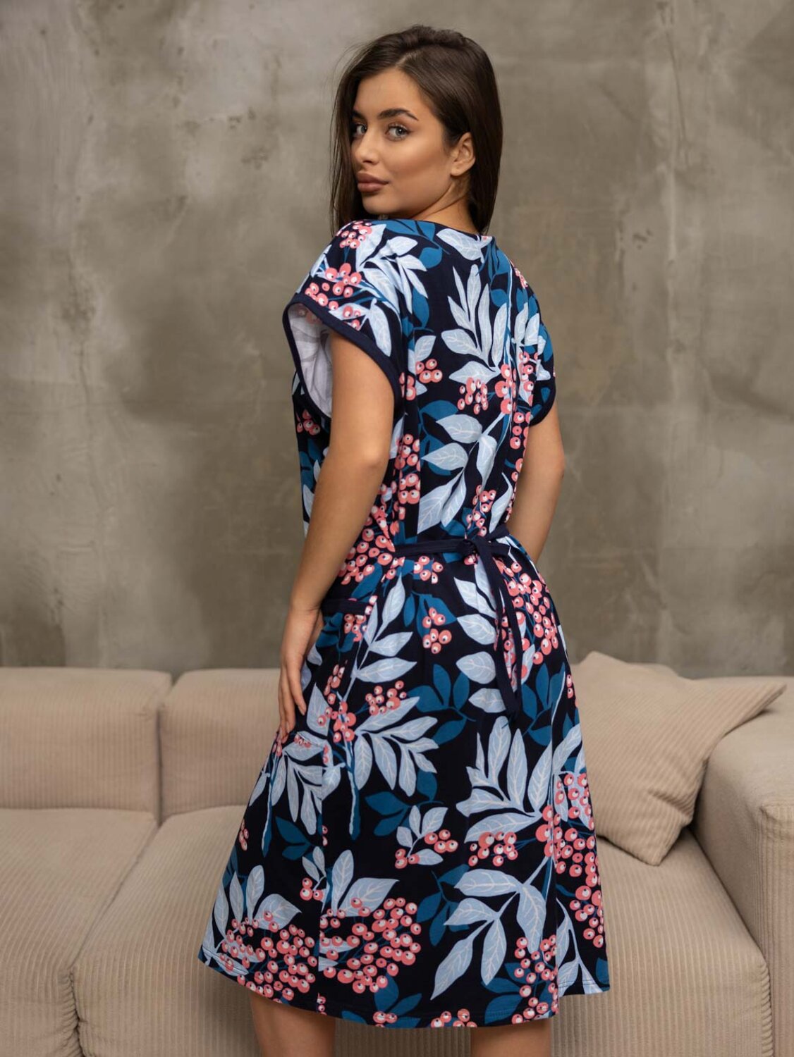 Текс-плюс Халат 582145 00-00246779 Черный,розовый