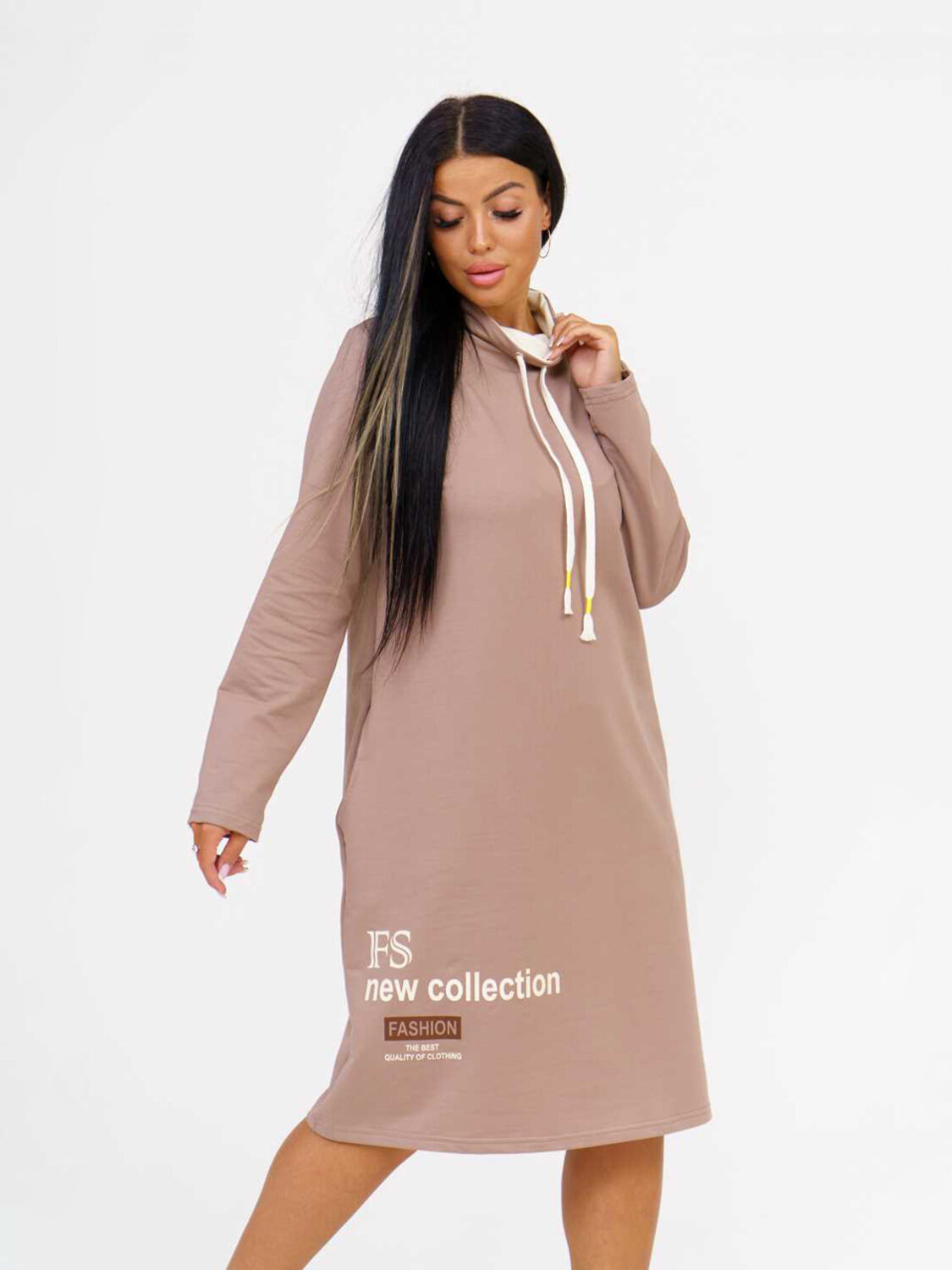 Текс-плюс Платье 582149 НФ-00140208 Какао, молоко