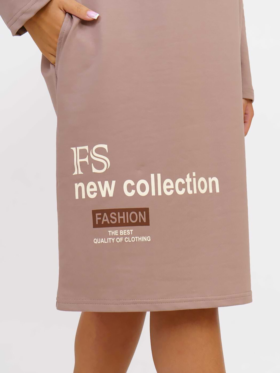 Текс-плюс Платье 582149 НФ-00140208 Какао, молоко