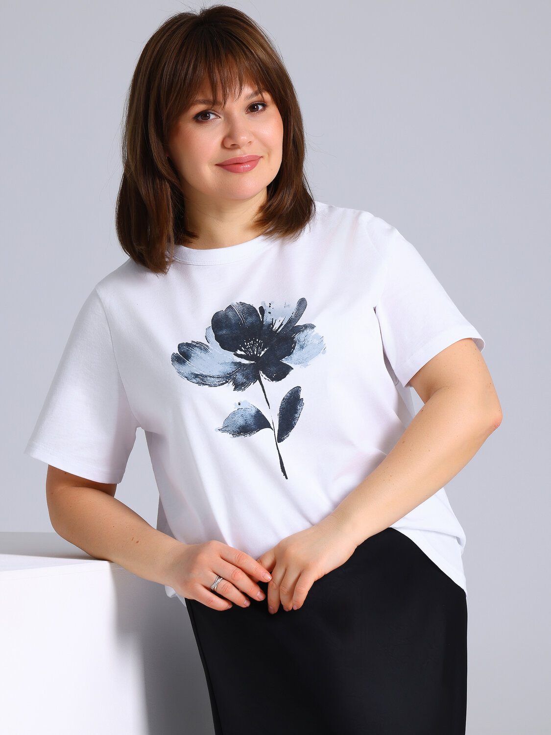 Апрель Футболка 582274 1ЖДФК3298001 белый