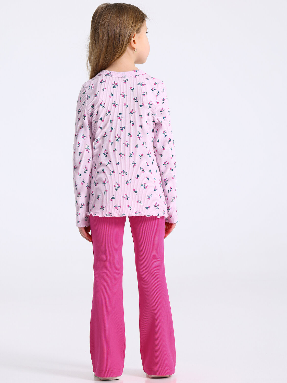 Апрель Комплект 582281 2ДЛБ5880023н розочки на светло-розовом+ярко-розовый