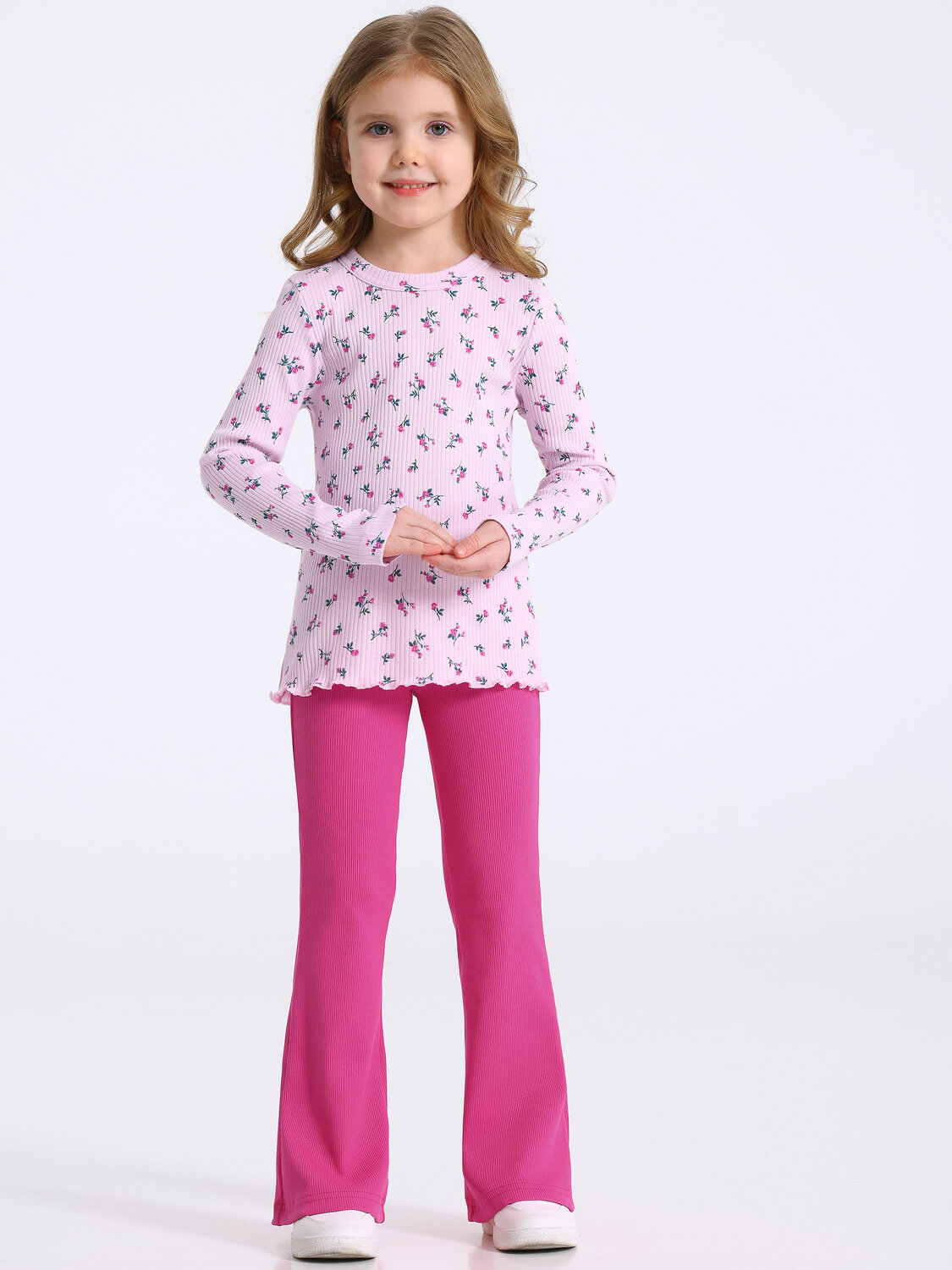 Апрель Комплект 582281 2ДЛБ5880023н розочки на светло-розовом+ярко-розовый