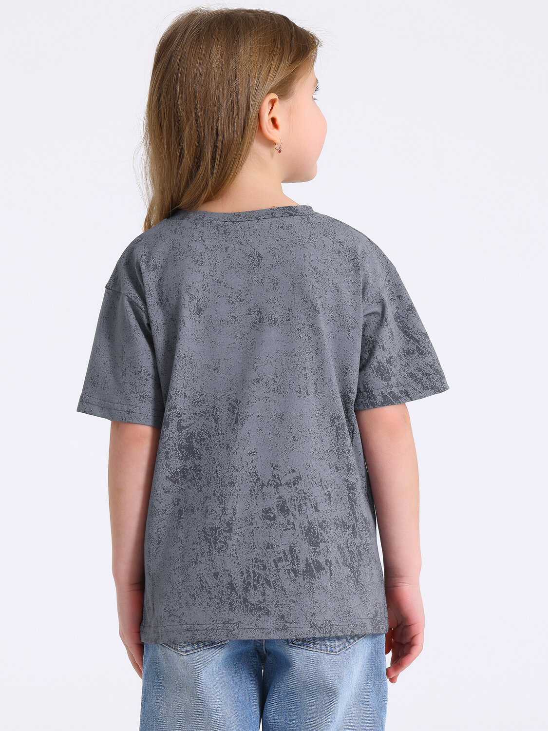 Апрель Футболка 582284 1ДДФК5052001н варенка светло-серый / Сердце из букв