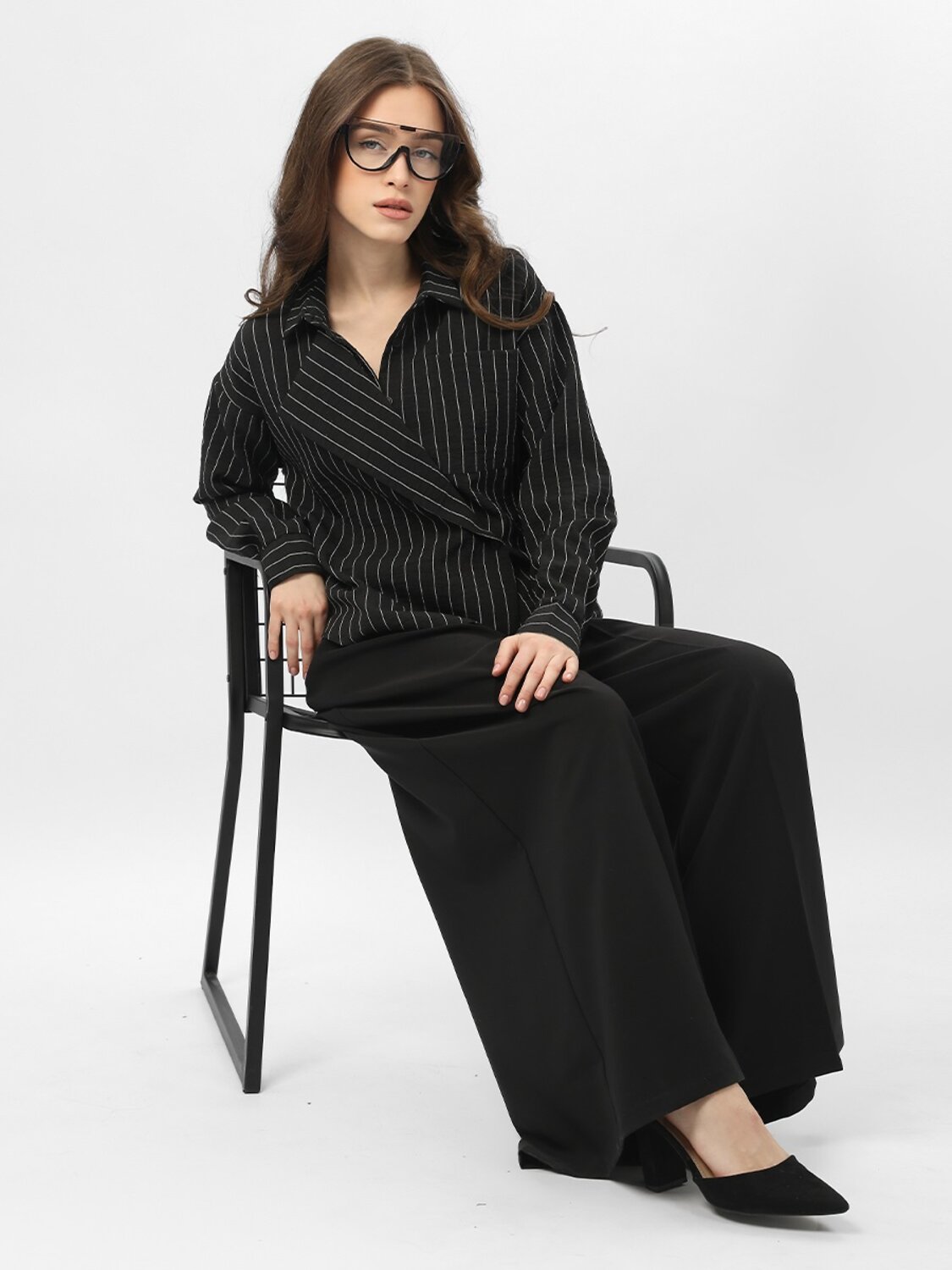 Соль&Перец Блузка 582296 SP25683 черный