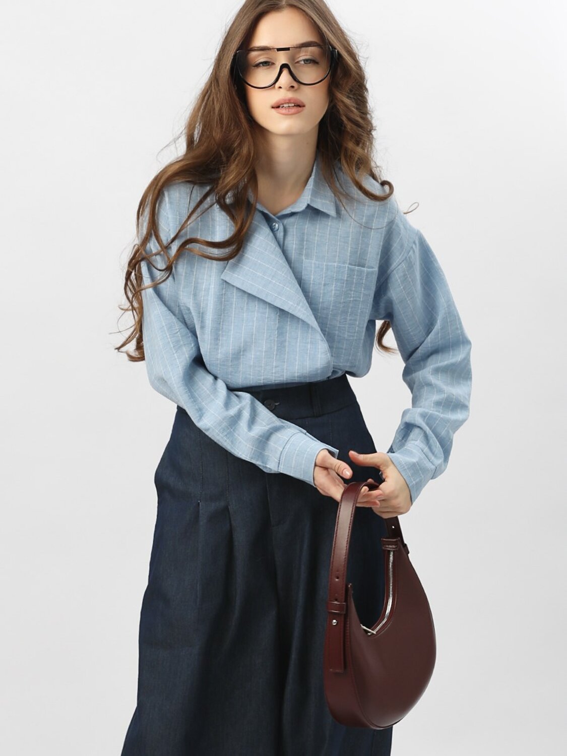 Соль&Перец Блузка 582298 SP25683 голубой