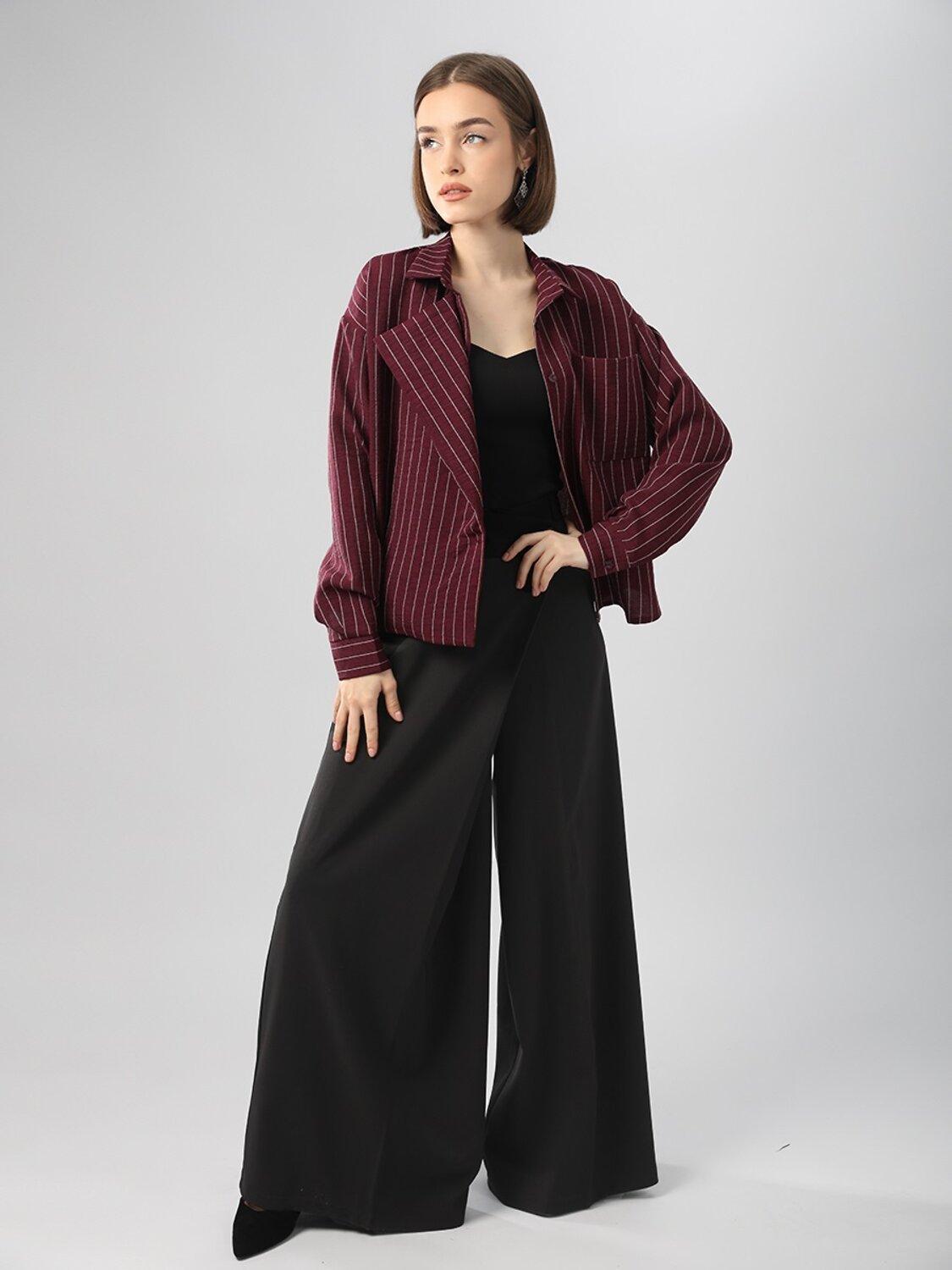 Соль&Перец Блузка 582299 SP25683 бордовый