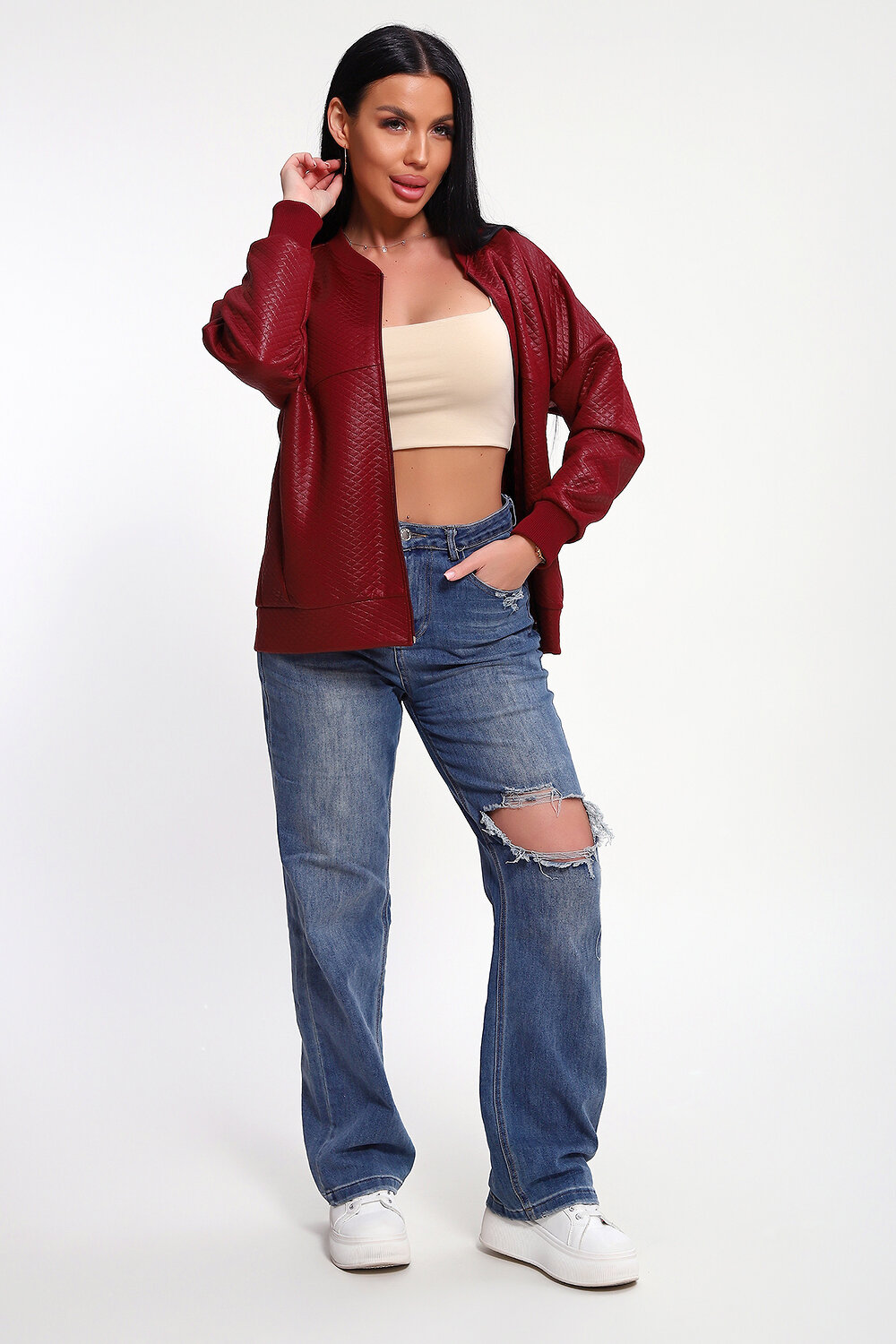 Натали Бомбер 582324 20691 бордовый