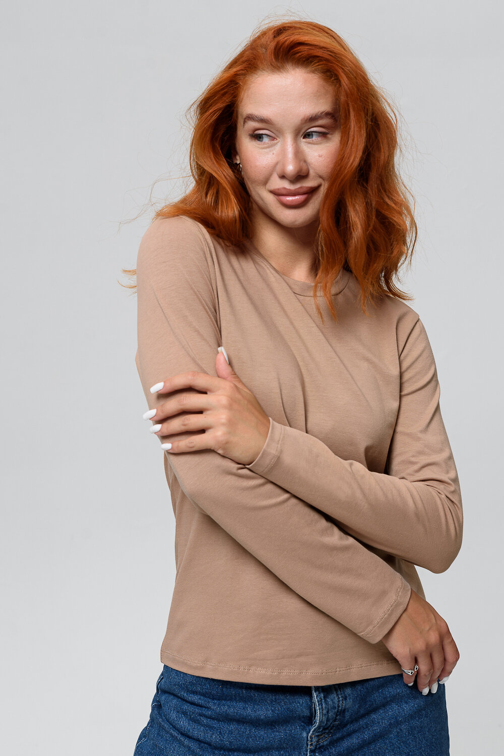 Натали Лонгслив 582326 14436 бежевый