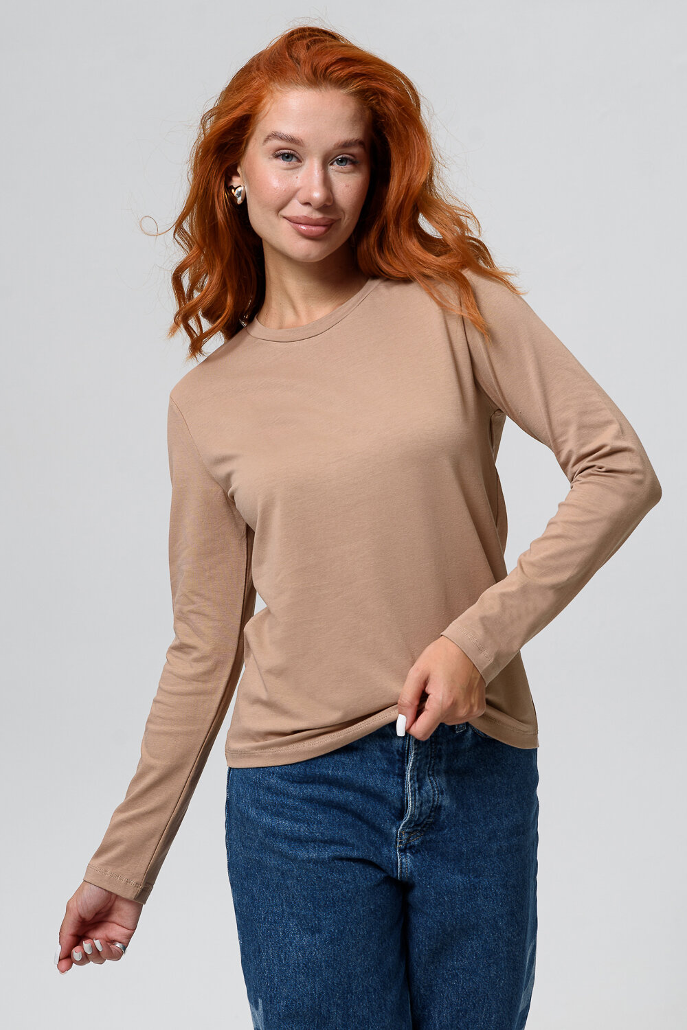 Натали Лонгслив 582326 14436 бежевый