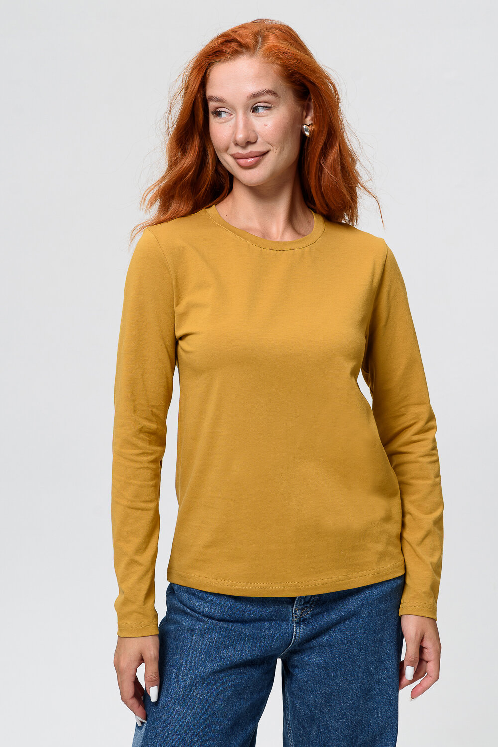 Натали Лонгслив 582327 14436 горчичный