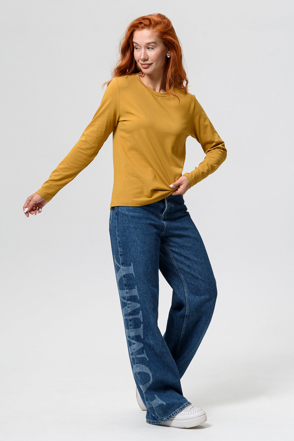 Натали Лонгслив 582327 14436 горчичный