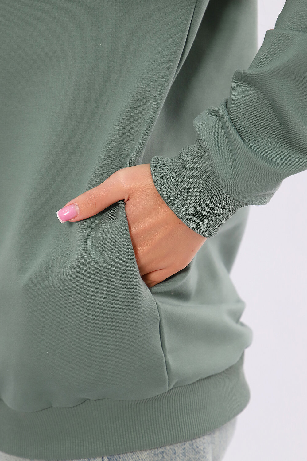 Натали Толстовка 582330 80040 оливковый