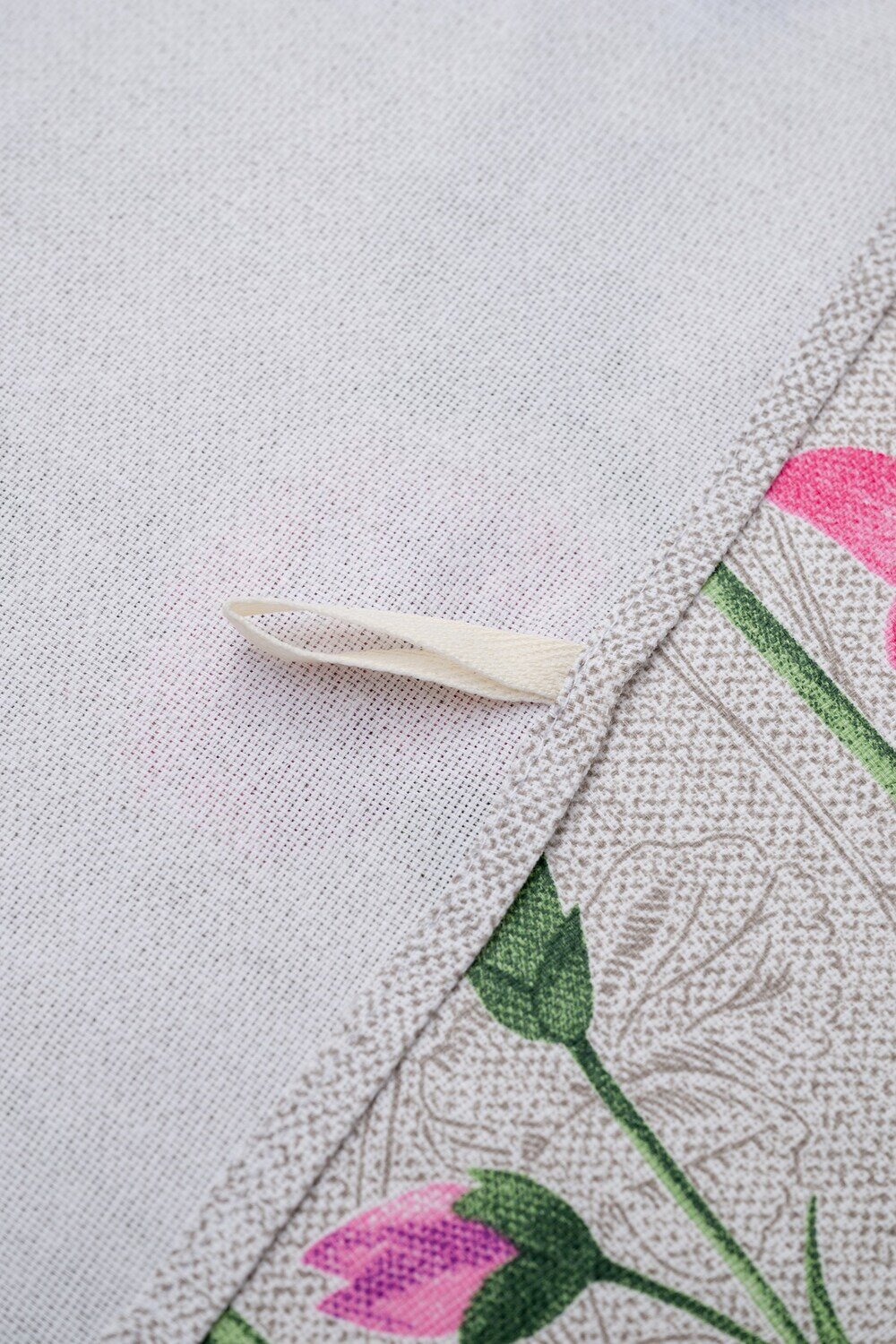 Натали Полотенце 582346 Полотенце Бабочки и цветы купон серый