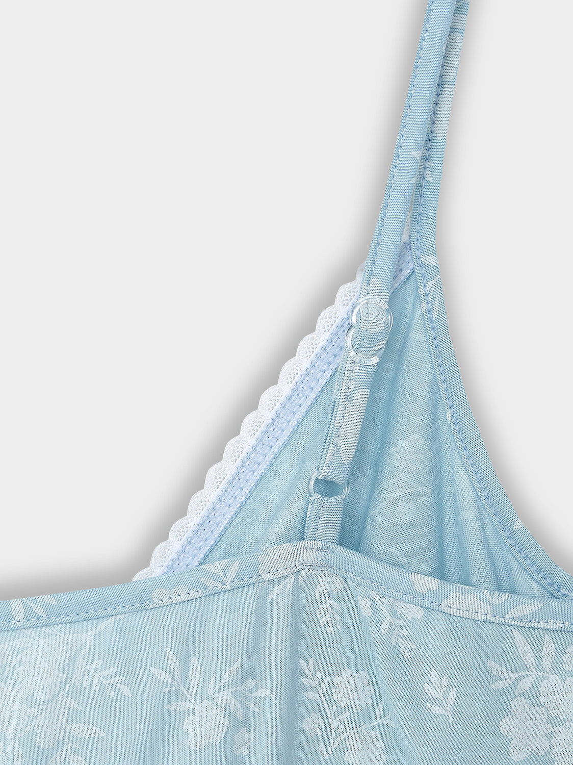 MARK FORMELLE Сорочка 582363 572336/1-1 цветы на голубом