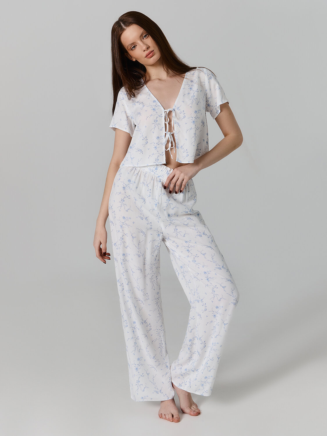 MARK FORMELLE Костюм 582370 592652 цветы на св.молочном