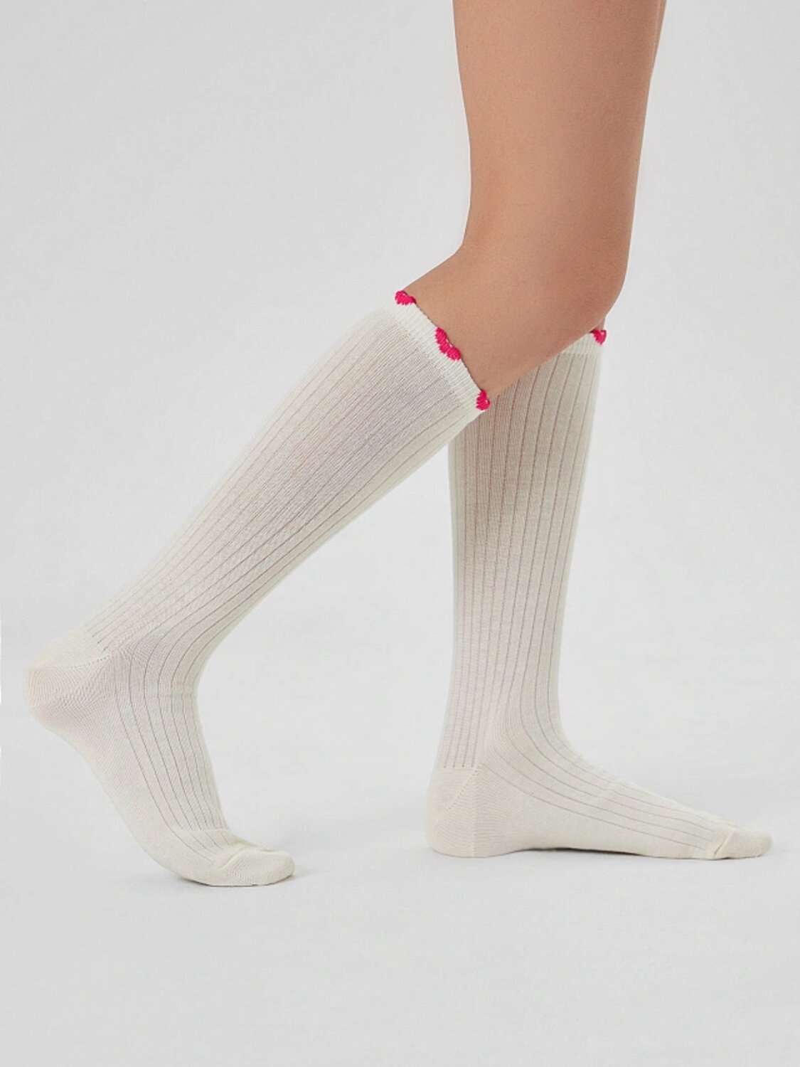 MARK FORMELLE Детские носки 582373 430K-3175 молочный /малиновый