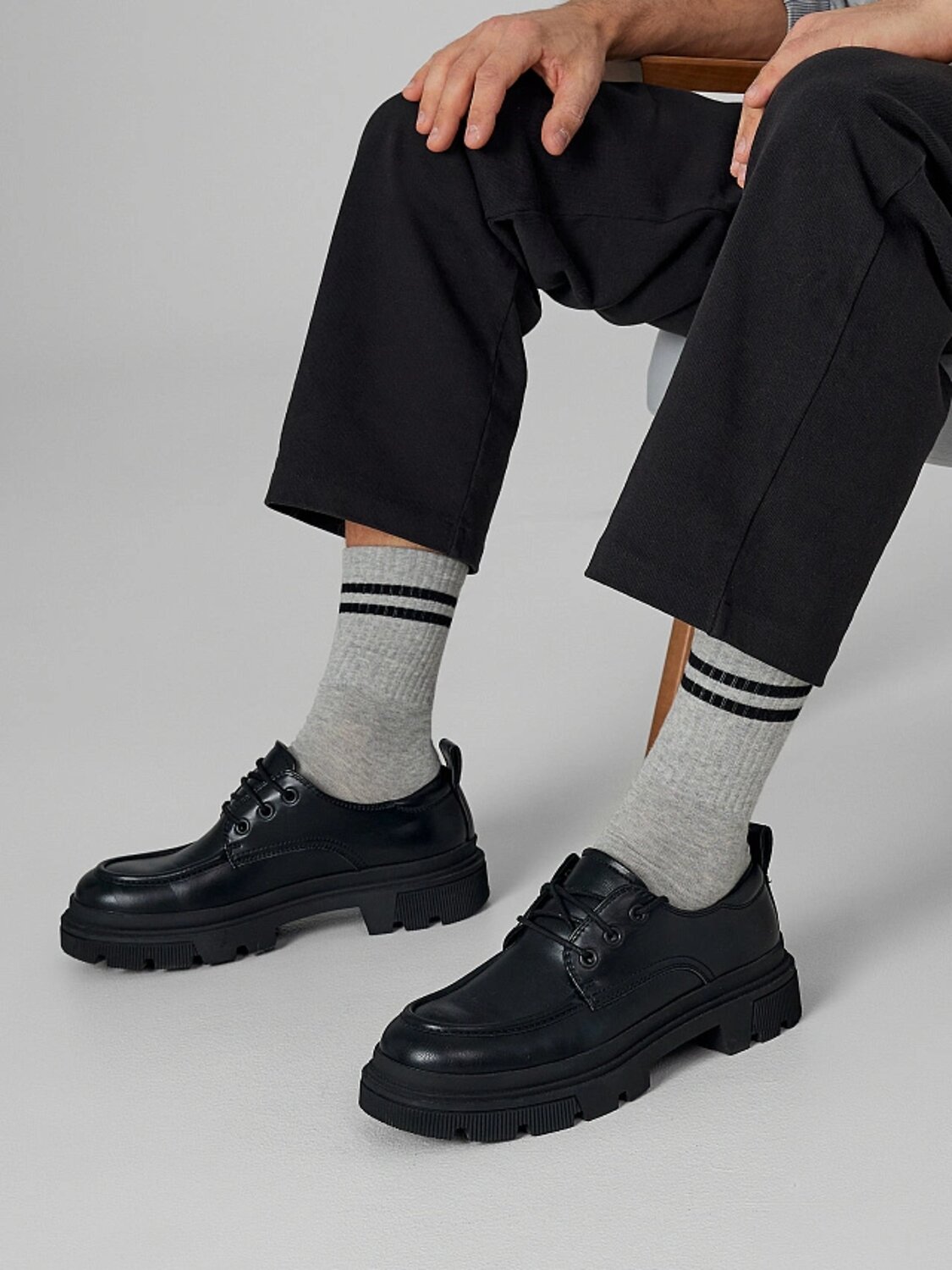 MARK FORMELLE Мужские носки 582386 107K-573 серый меланж