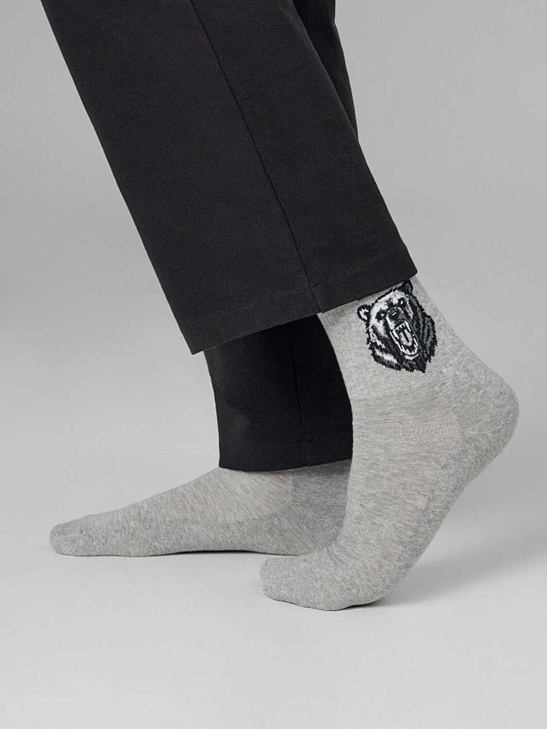 MARK FORMELLE Мужские носки 582387 140K-3350 серый меланж