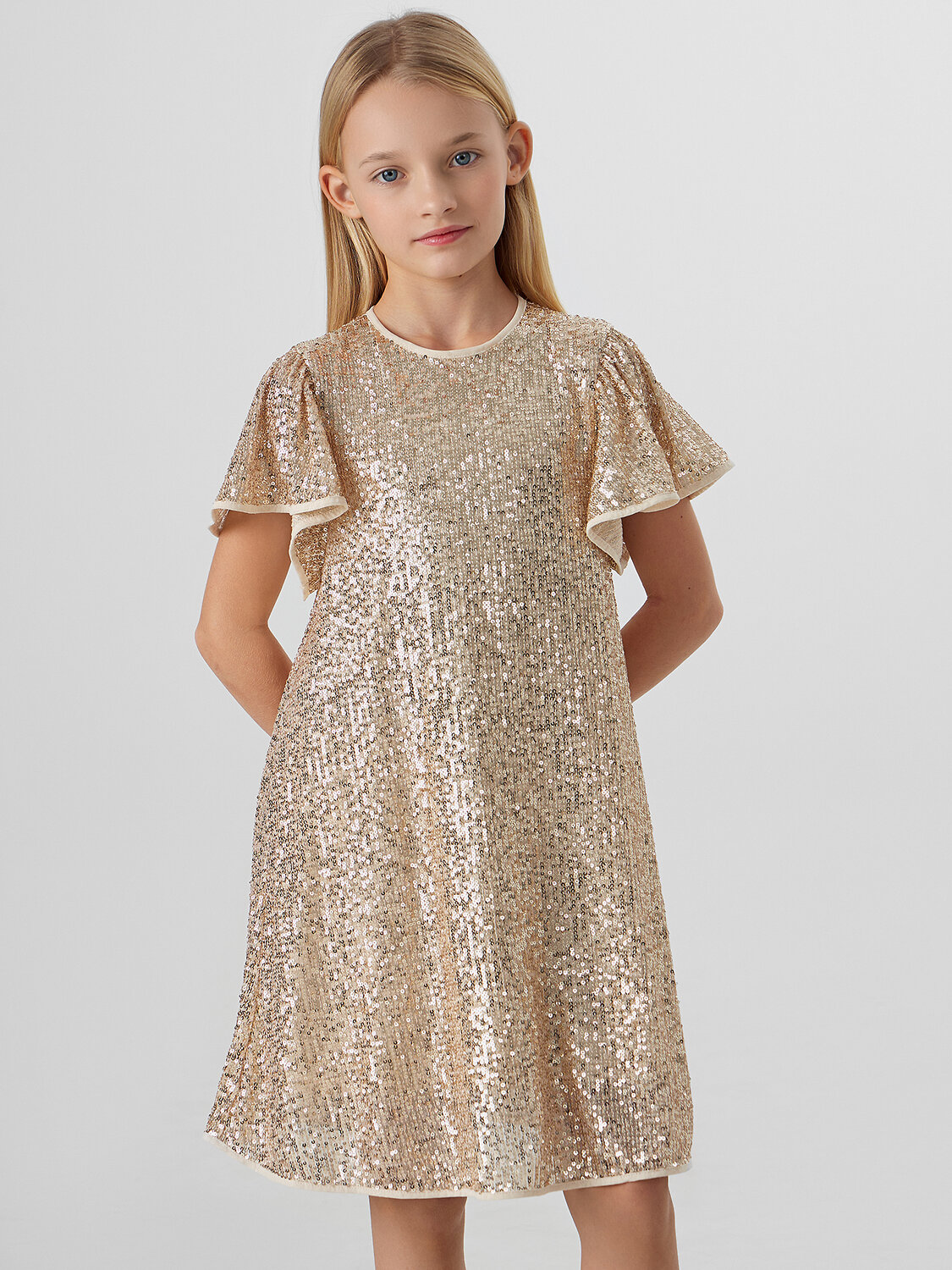 MARK FORMELLE Платье 582389 157975 золотистые пайетки