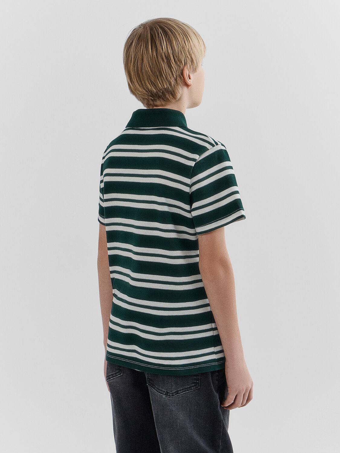 MARK FORMELLE Поло 582390 113430/1 т.зеленая полоска на молочном