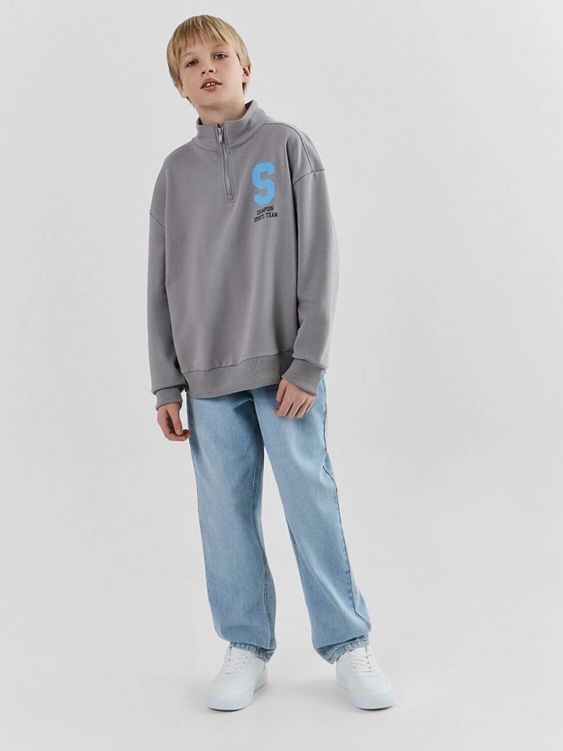 MARK FORMELLE Толстовка 582392 123458 серый +печать