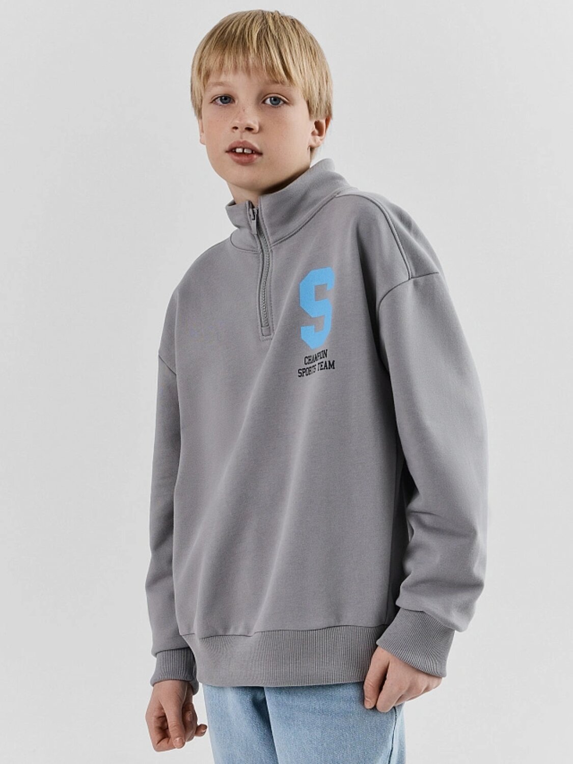 MARK FORMELLE Толстовка 582392 123458 серый +печать