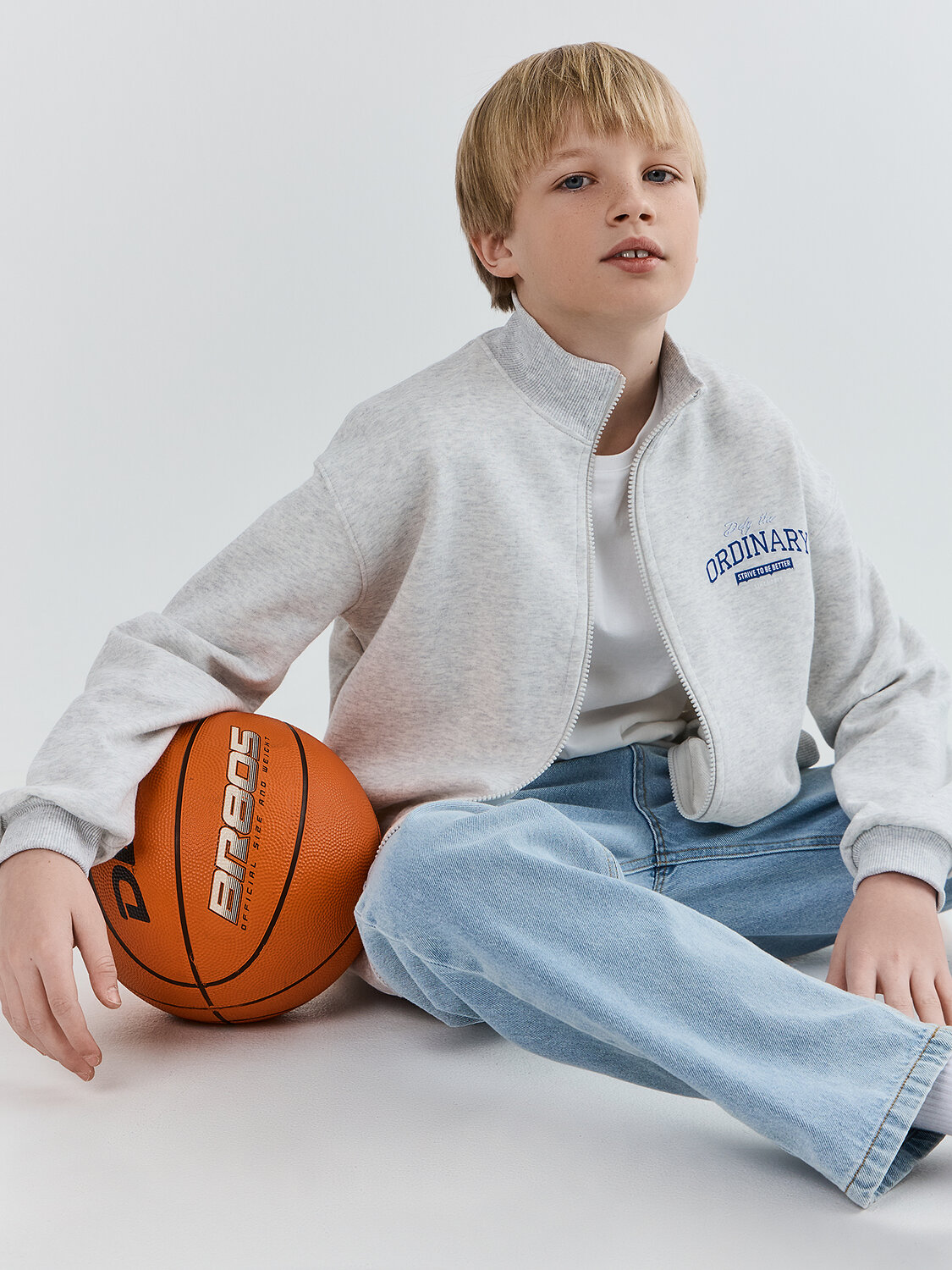 MARK FORMELLE Толстовка 582393 123448 серый меланж+печать