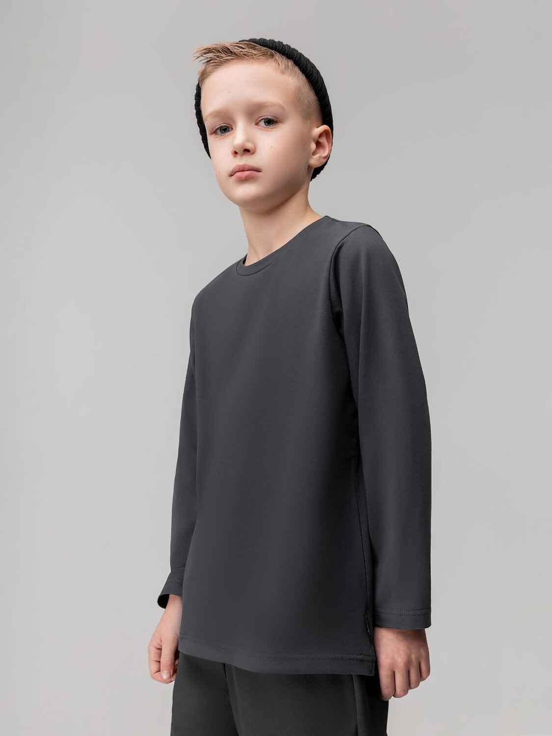 Bodo Лонгслив 582443 7-289MU темно-серый (салатовый)